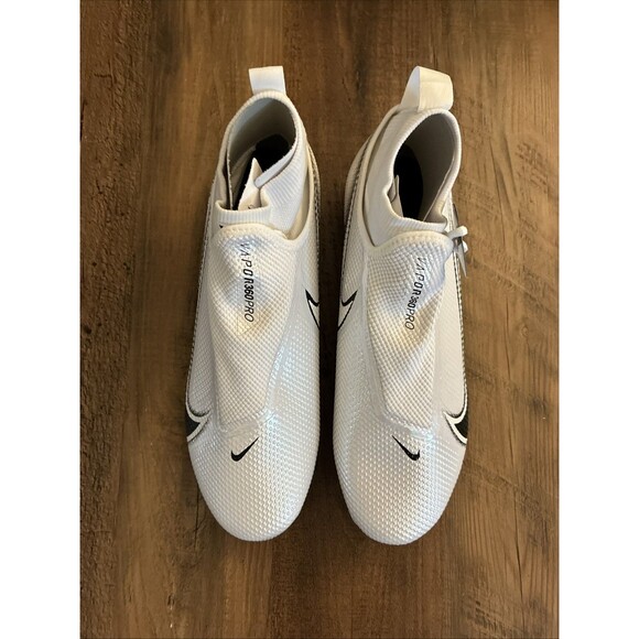 Nike Vapor Edge Pro 360 Football Cleats Mens 8 White Black AO8277-100 New - Picture 3 of 8